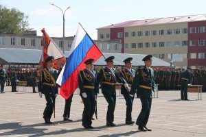 ВЧ 64120. Фото присяги на плацу