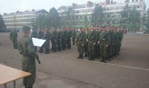 ВЧ 51460. Новобранцы части на присяге