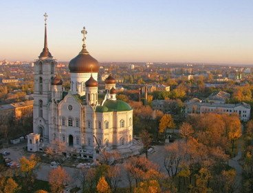 Вид Благовещенского собора в Воронеже