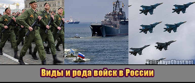 Виды и рода войск в России